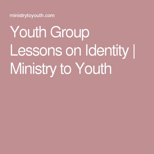 youth ministry lessons for teens